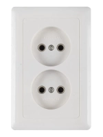Розетка внутренняя двойная WESCEN