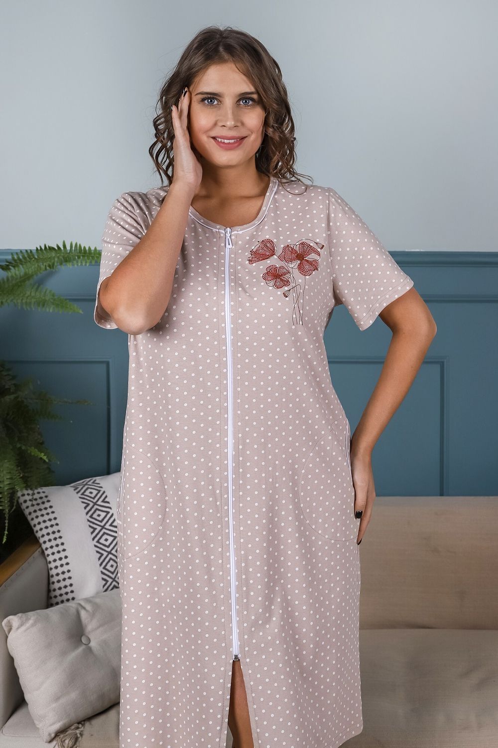 Халат Мак Виотекс БЕЖЕВЫЙ