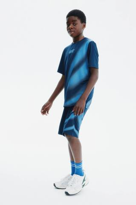 H&M Комплект из футболки и шорт из функциональной ткани DryMove, синий