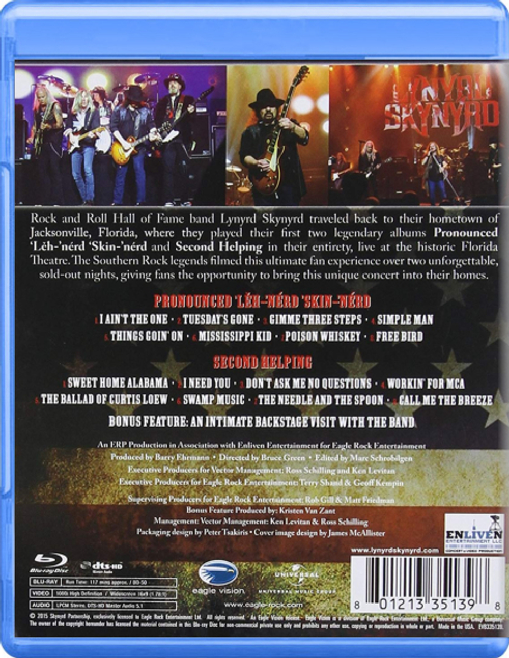 Lynyrd Skynyrd / Pronounced 'Leh-'nerd 'Skin-'nerd & Second Helping - Live From Jacksonville At The Florida Theatre (Blu-ray)
