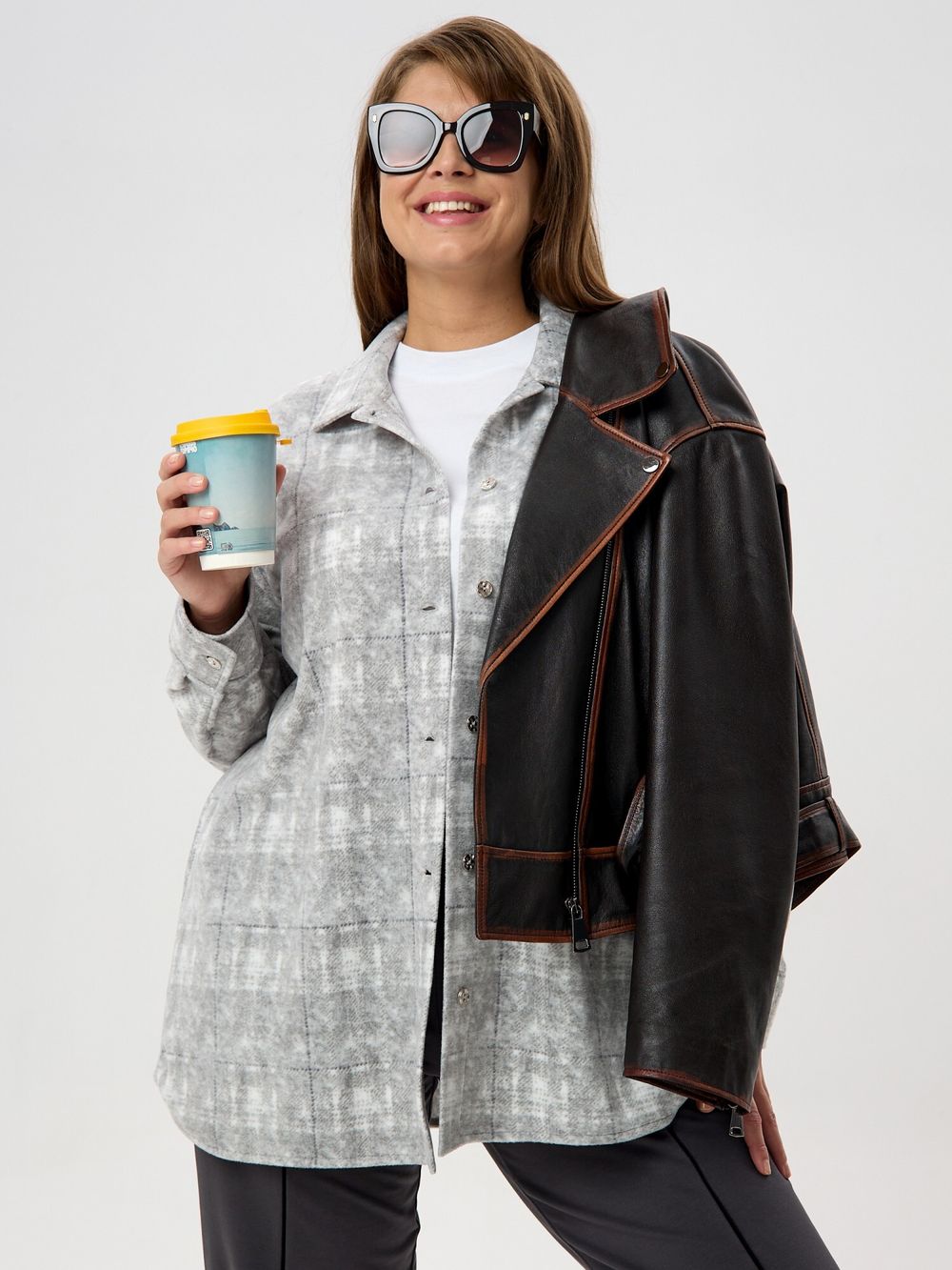 Рубашка Вселенная Виотекс СЕРЫЙ