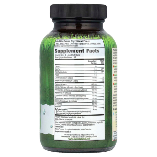 Irwin Naturals, Power to Sleep PM, 60 мягких желатиновых капсул с жидкостью
