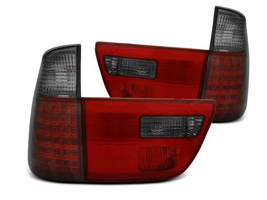 Задние фонари RED SMOKE LED для BMW X5 E53