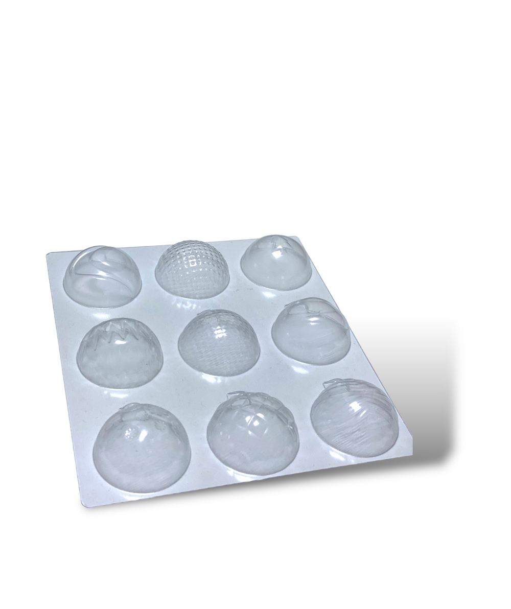 Форма для шоколада НОВОГОДНИЕ ШАРЫ 20 50 мм 9 шт