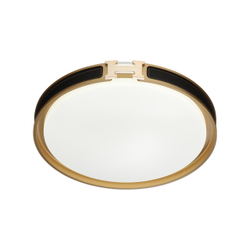 7667/DL COLOR SN 132 Светильник пластик/белый/черный/золотой LED 48Вт 4000К D405 IP43 FAVEMO BLACK