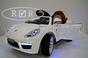 Детский электромобиль River Toys Porsche Panamera A444AA белый
