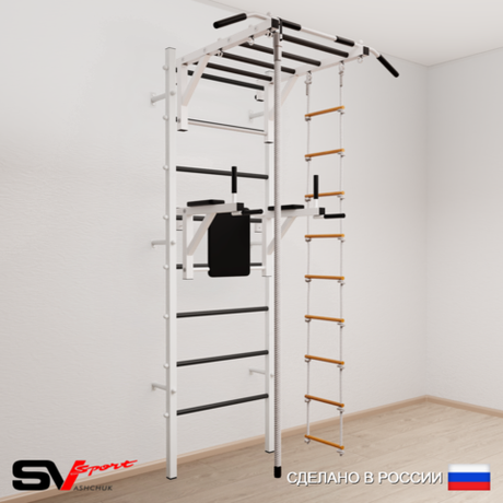 Шведская стенка Sv Sport 545 (Турник рукоход/Брусья/Канат/Лестница)
