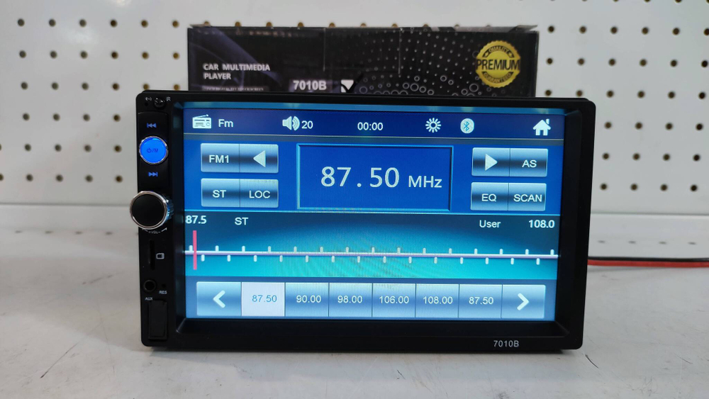 Магнитола 2 DIN 7010B с "крутилкой" (видео экран)