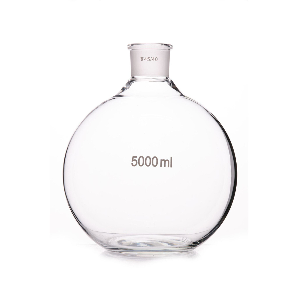 Колба плоскодонная, 5000 мл, шлиф 45/40