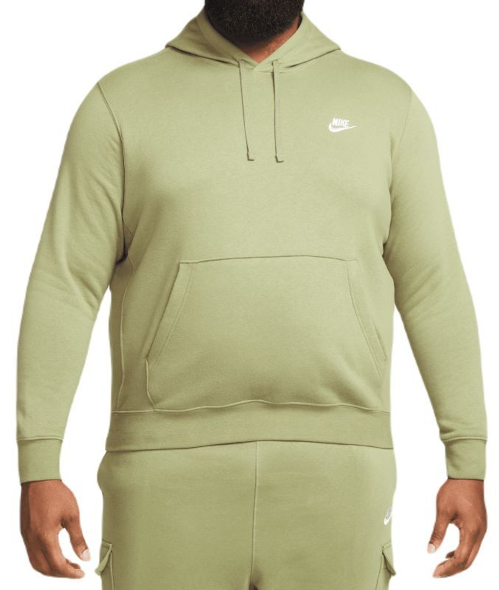 Мужская теннисная кофта Nike Sportswear Club Fleece Pullover Hoodie - alligator/alligator/white