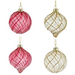 GAEM Набор из 12шт Украшение новогоднее "Шар", D 8 см, L35 W25 H8,5 см