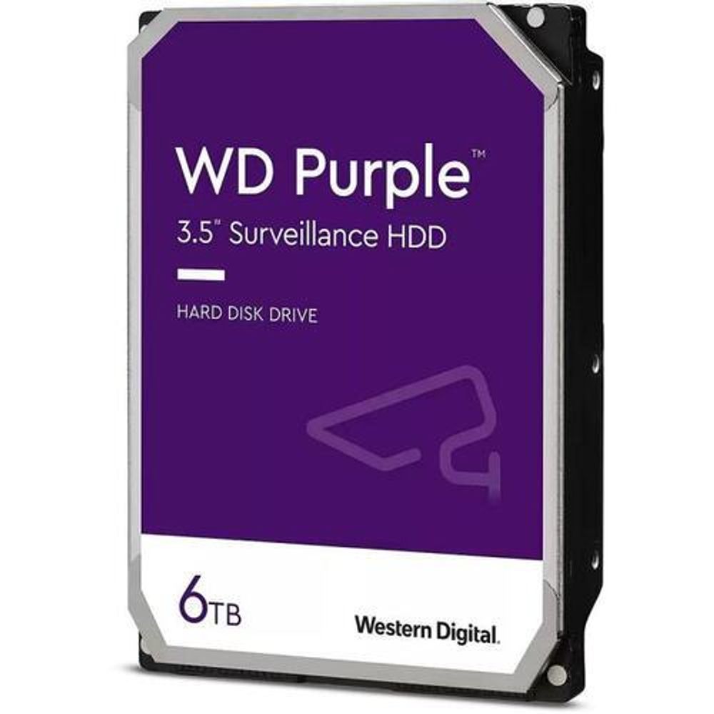 Жесткий диск 6000Gb WD Caviar Purple 5400 rpm 256Mb SATA3 (6GB/s) ( WD64PURZ )