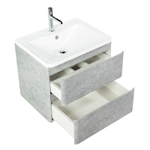 Тумба подвесная с раковиной BelBagno ALBANO-600-2C-SO-CVG Cemento Verona Grigio, раковина BB600/455-LV-MR-ALR