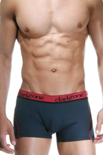 Темно-серые трусы-боксеры с яркой брендированной резинкой (Размер: M) (Цвет: темно-серый)