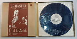 Винтажная виниловая пластинка LP G.F. Hendel Г.Ф. Гендель Sviatoslav Richter Святослав Рихтер, Andrei Gavrilov Андрей Гаврилов 16 Harpsichord Suites 16 Сюит для Клавира 4LP (СССР 1983)