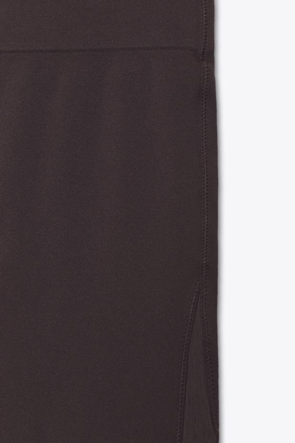 ZARA БЕСШОВНЫЕ КОМБИНИРОВАННЫЕ ЛЕГИНСЫ С ТЮЛЕМ, КОРИЧНЕВЫЙ