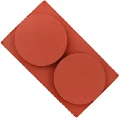 Форма силиконовая «Диски 14 см», 2 ячейки