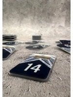 Номерки для ключей акрил 3х5 см