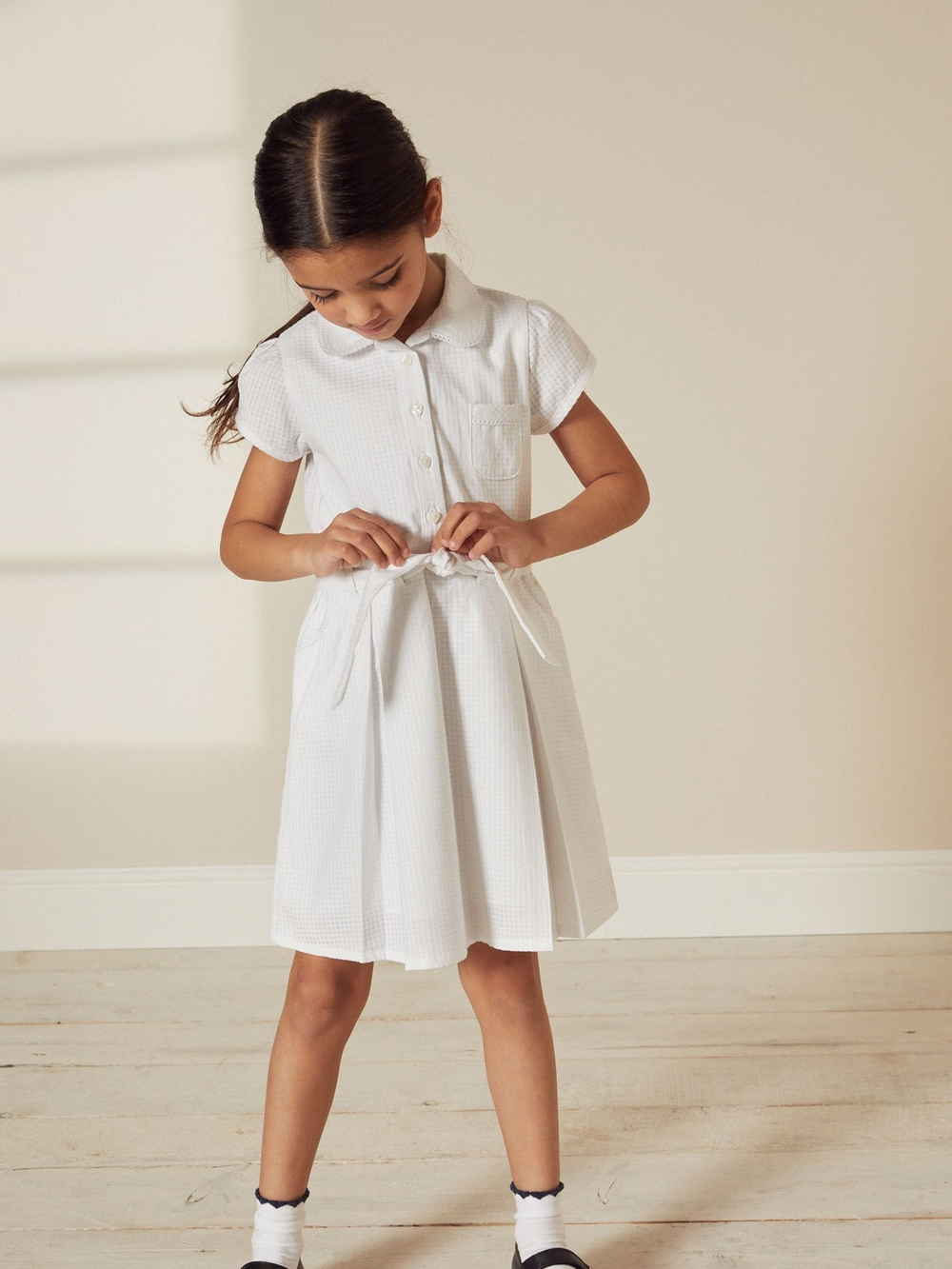 Платье и резинка для волос в комплекте для девочки Next C57-760, Белый