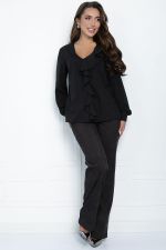 Блуза Стефанна (черная) Б11282 LT Collection