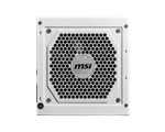 Блок питания MSI  850W, MAG A850GL PCIE5 WHITE, Full Modular, ATX, 80+ GOLD, >90%, Fan 120mm, Белый