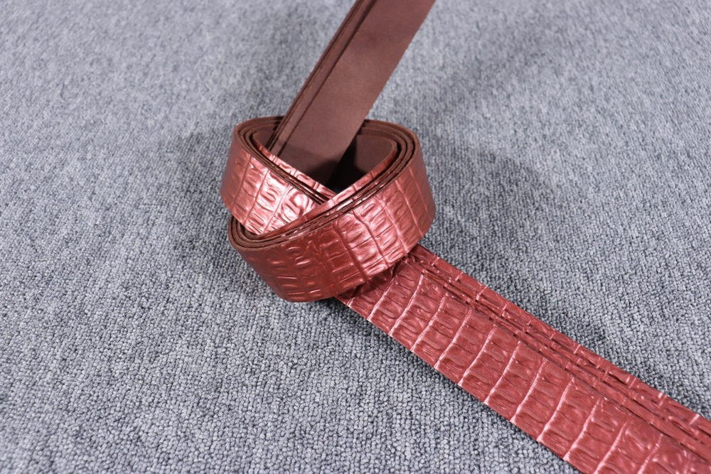 Ременная заготовка Красная медь с лицевой отделкой + плита Кайман