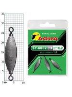 Груз с вертлюгом для рыбалки SY-6002 1,2 (4,2g) (упк. 3шт.)