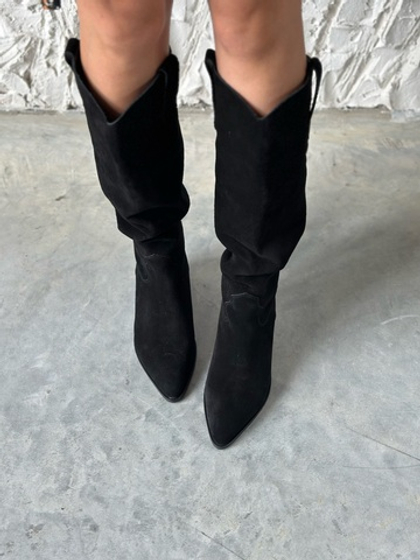 Казаки из натуральной замши