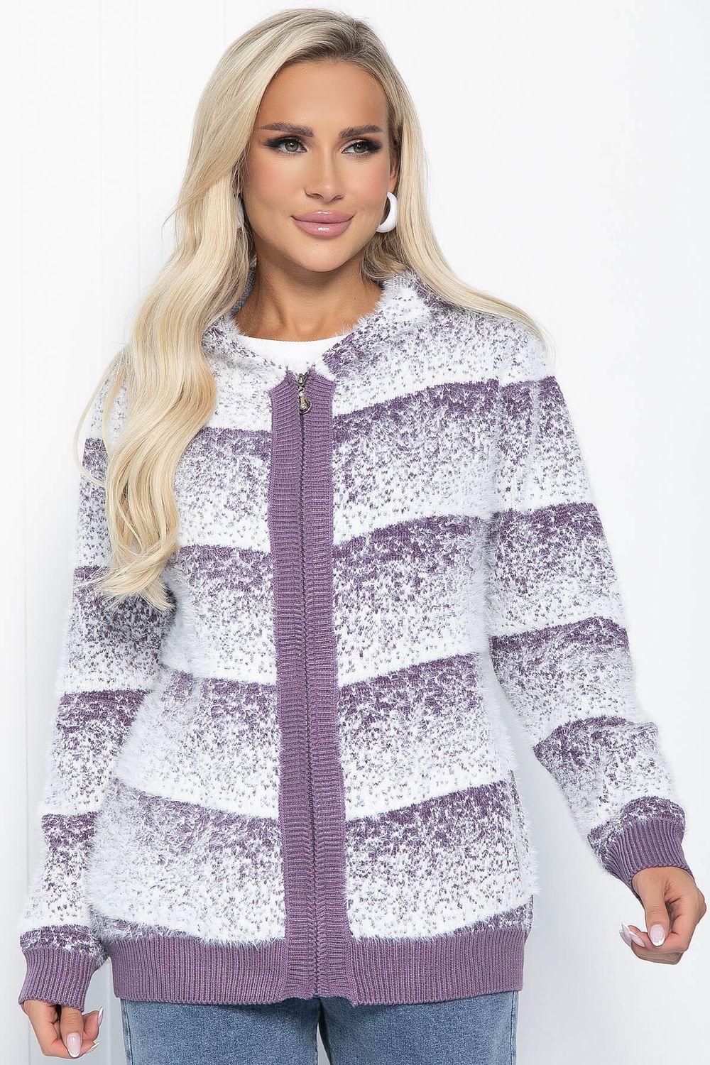 Кофта Сканди (сиреневая) Б11150 LT Collection