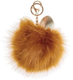 ЯЛ-13-41/ 9 Брелок «Котенок-пушистик» темно-бежевый