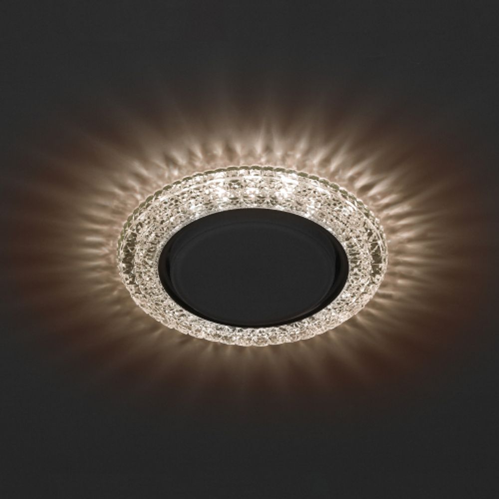 DK LD26 CHP/WH Светильник ЭРА декор cо светодиодной подсветкой Gx53, шампань