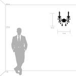 788624 Бра LUSSO 2х60W E14 ХРОМ