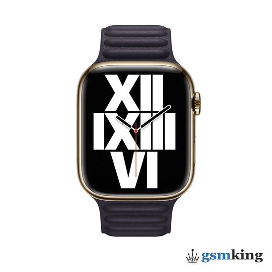 Apple Watch Leather Link 41mm Ink - S/M (130–160mm)