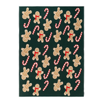 Плед из хлопка с новогодним рисунком gingerman из коллекции new year essential, 130x180 см