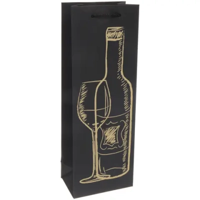 Пакет под бутылку «Изысканный напиток» 36*12,5*8,3 см