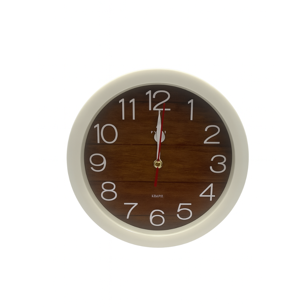 Будильник кварц Классика дерево "Рубин" B4-039