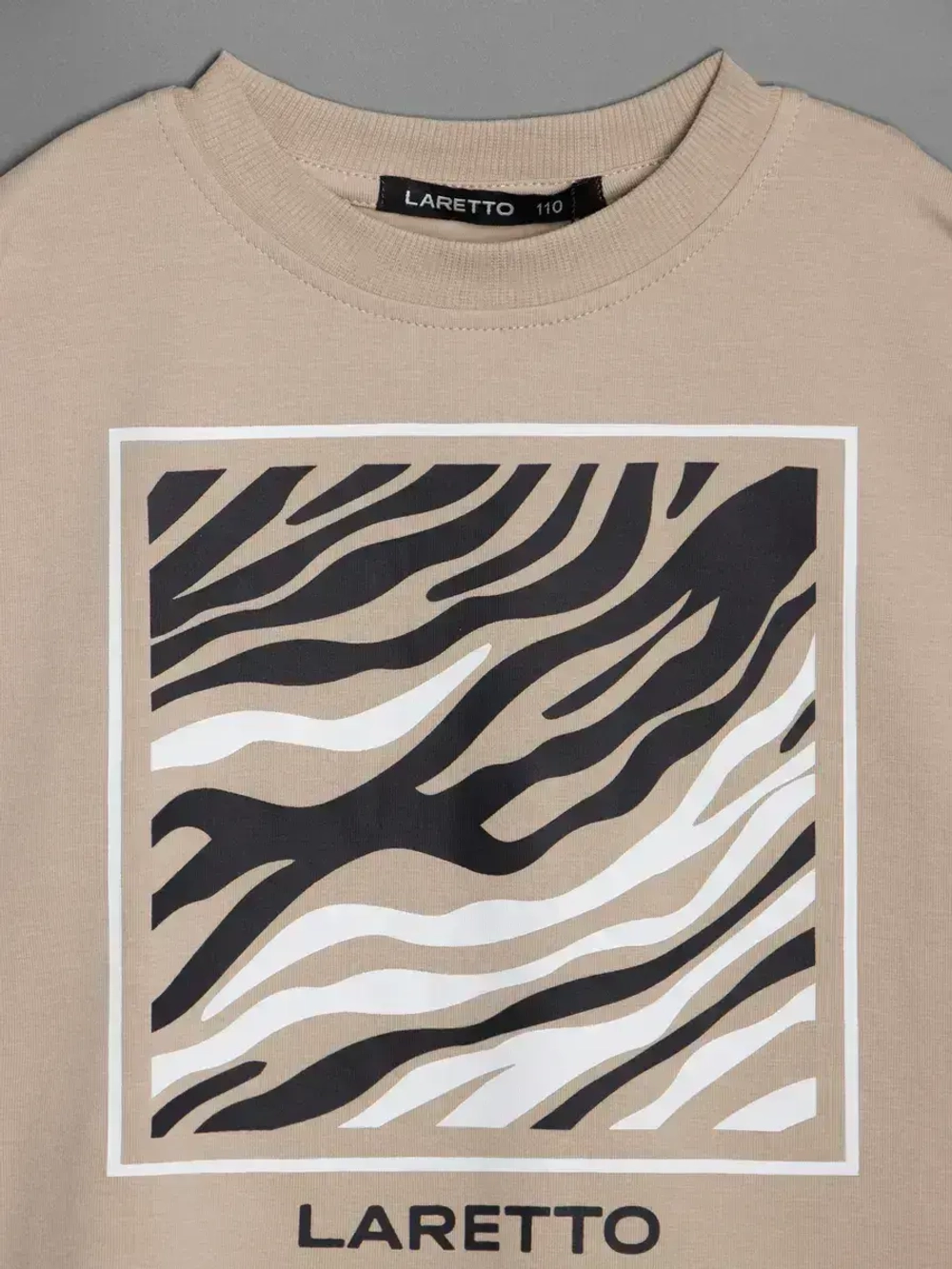 Летний костюм для девочки с лосинами