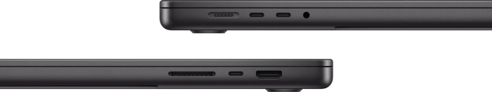 Ноутбук Apple MacBook Pro A3403 M4 Pro 14 core 24Gb SSD512Gb/20 core GPU 16.2" Liquid Retina XDR (3456x2234) macOS black WiFi BT Cam (MX2X3HN/A)