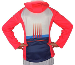 Женская теннисная куртка Australian Jacket in Double with Printed - psycho red