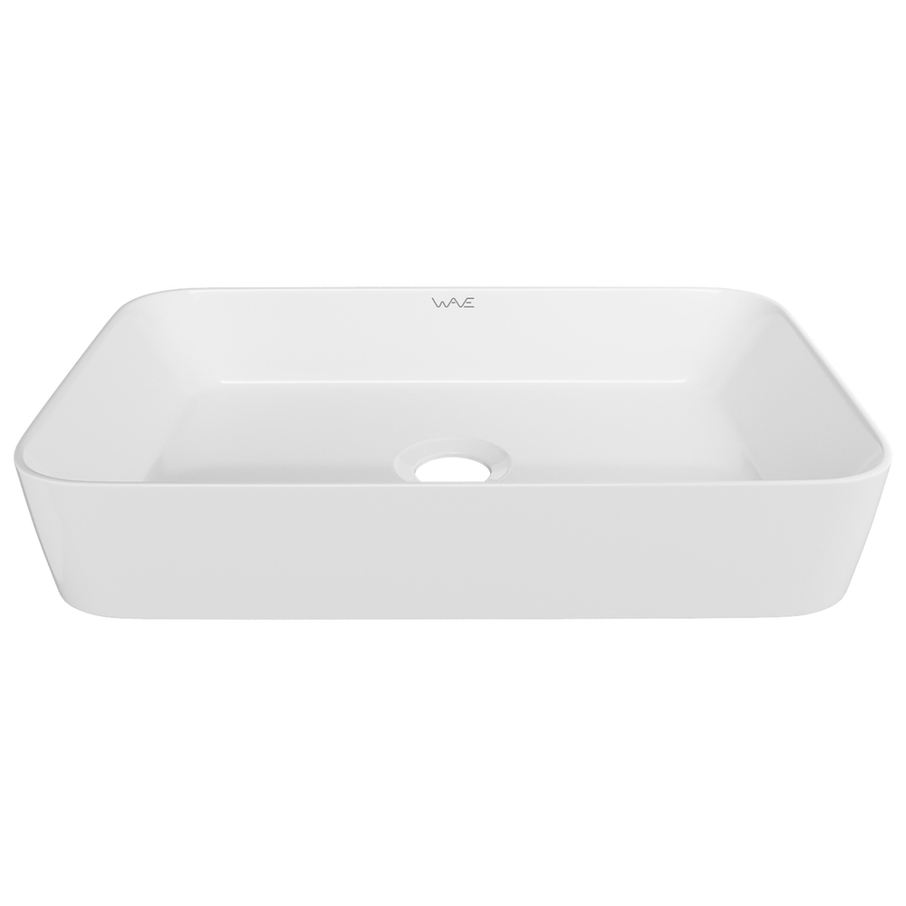 Раковина накладная на столешницу WAVE City 550*390*120 ш*г*в без перелива,белый,прямоуг