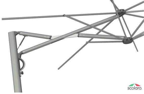 Зонт для кафе профессиональный Astro Titanium, 290х290 см