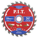 Диск пильный по дереву PIT  235x30x1,8 мм, 24T Carbide, зуб ATB 15° (ACTW14-235T24)