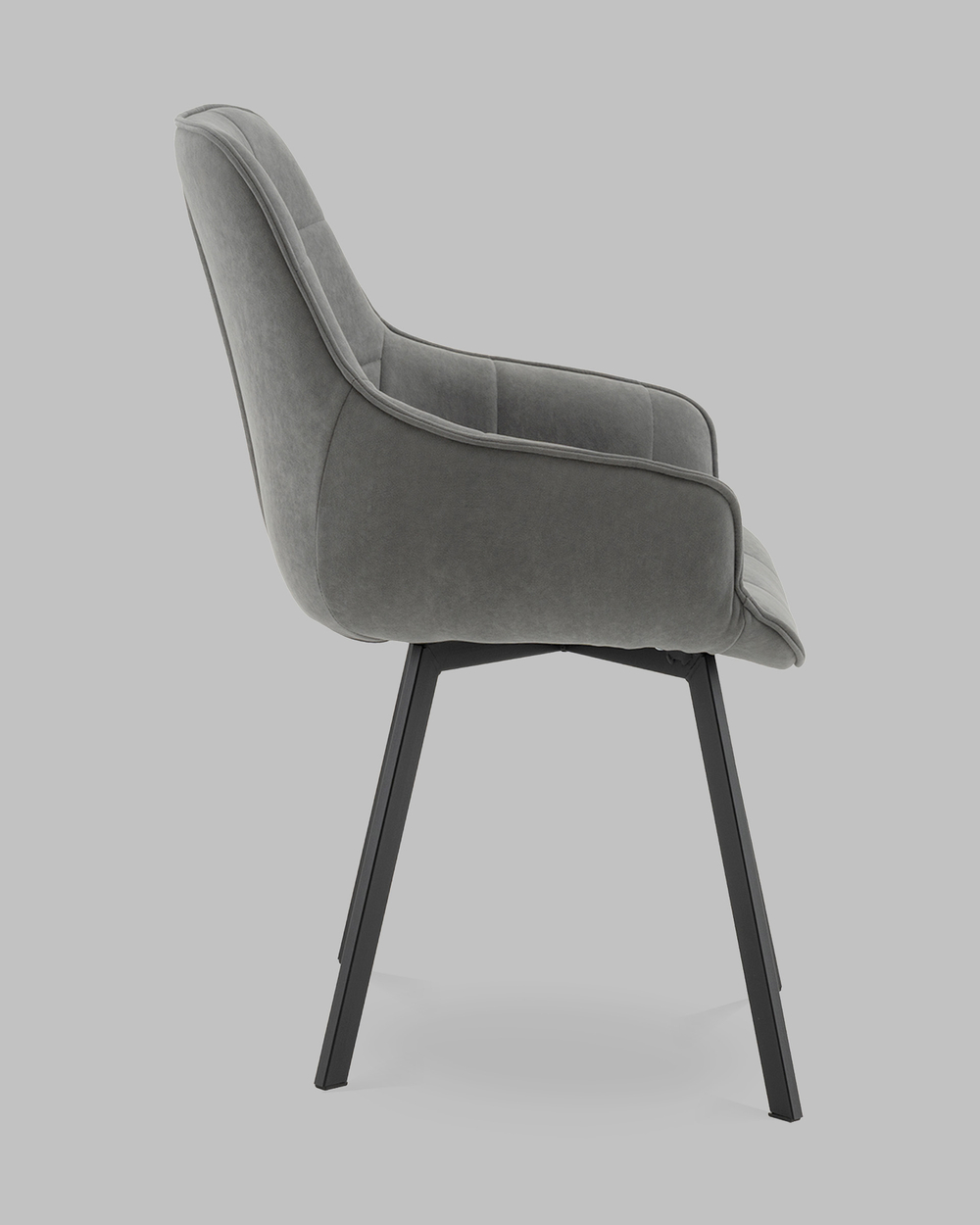 Стул Амальри велюр светло-серый