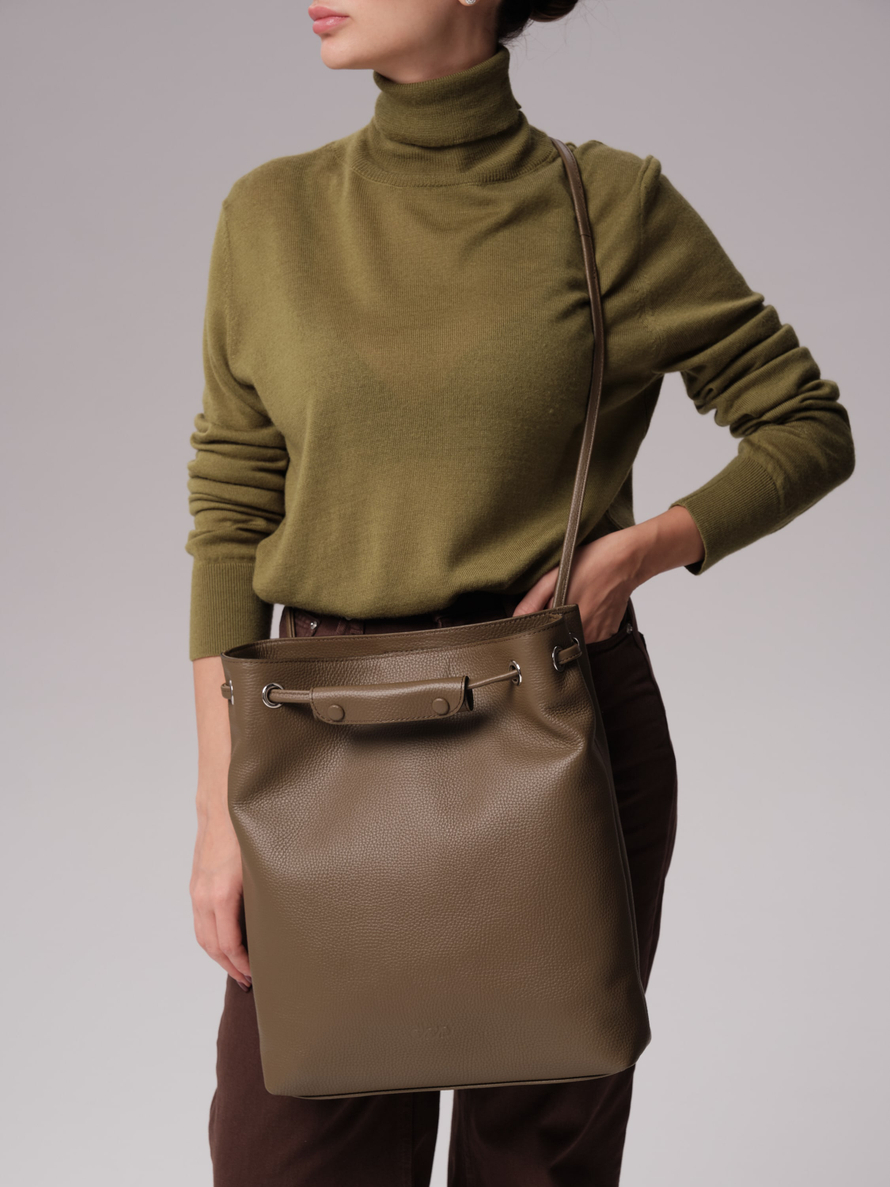 Кожаная сумка DBR 31228 зеленый дуб