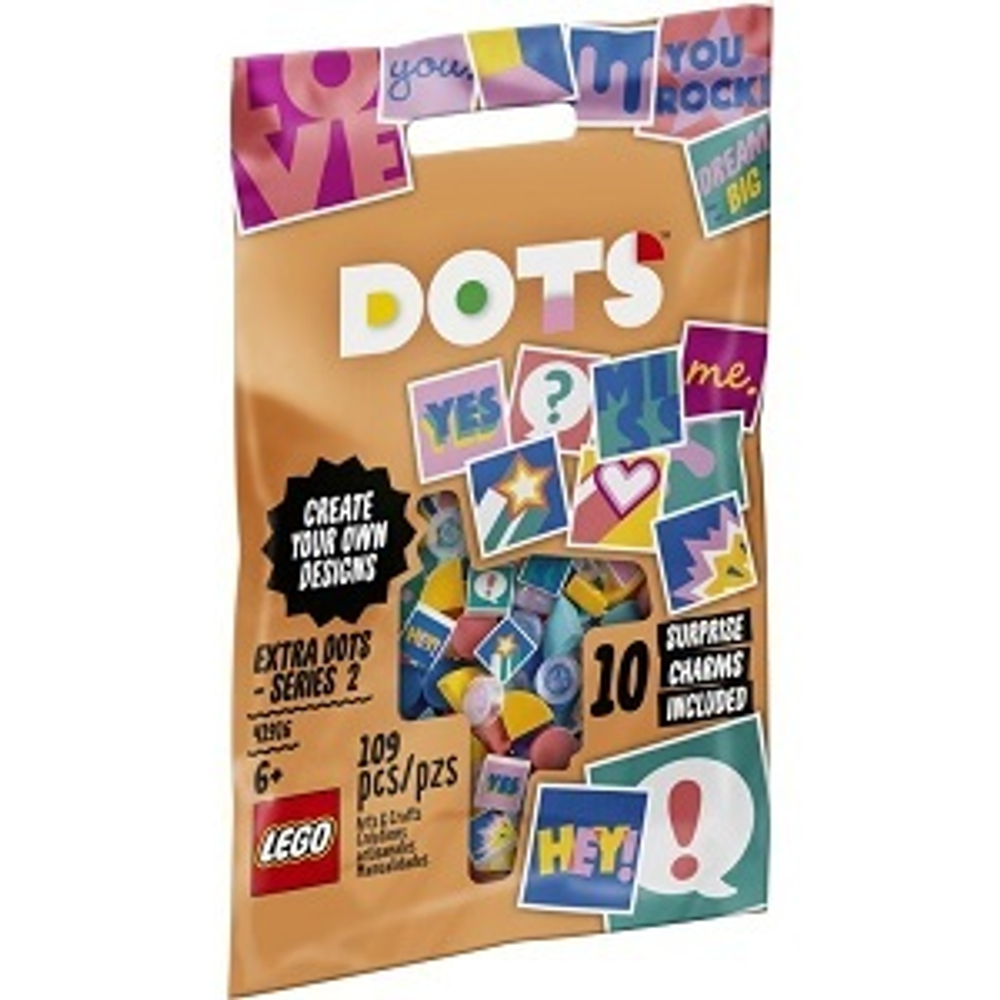 Конструктор LEGO DOTS 41916 Тайлы Серия 2, 109 деталей, развитие моторики и ловкости