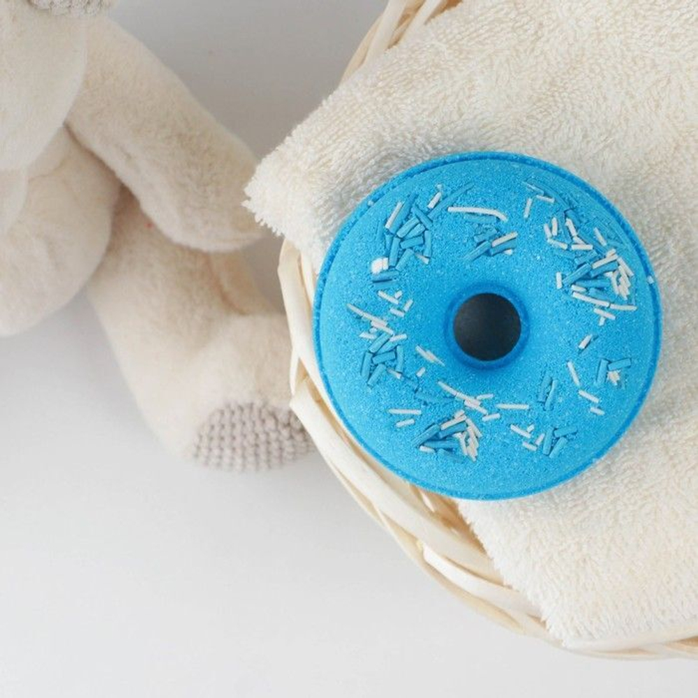 Детский бурлящий пончик с ароматом черники - 110 гр. (Цвет: не задано)