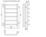 Terminus Полотенцесушитель Стандарт с боковым подключением П6 400х796 м/о 500