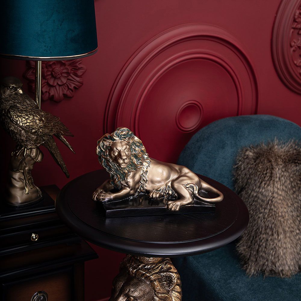 Статуэтка Лев Царь Зверей Бронза