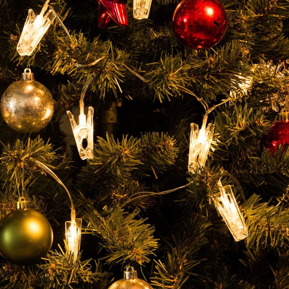 ULD-S0200-010-STB-2AA WARM WHITE IP20 CLIPS Гирлянда светодиодная на батарейках 2AA не в-к. Прищепки. 2м. 10 светодиодов. Теплый белый свет. Провод прозрачный. TM Uniel.