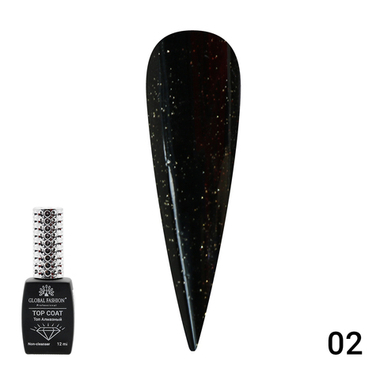 Топ с глиттером Galaxy Top Coat 02, 12 мл